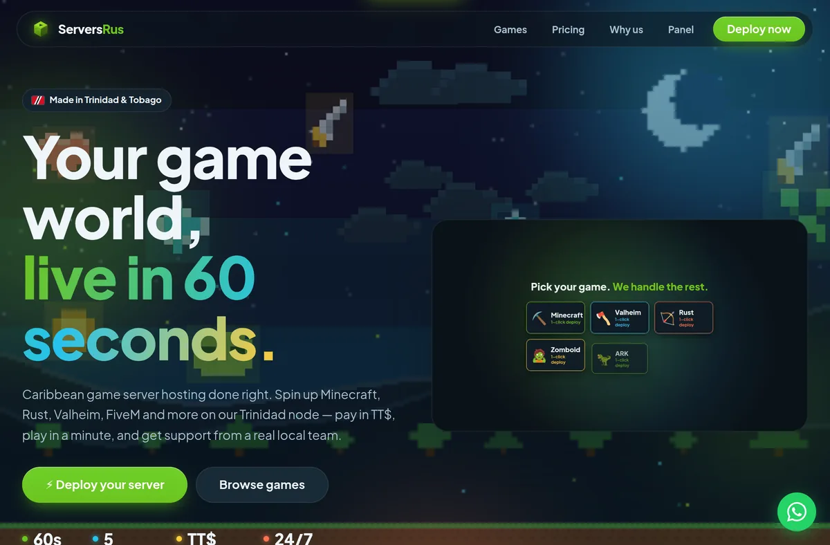 ServersRus Games — Game Hosting